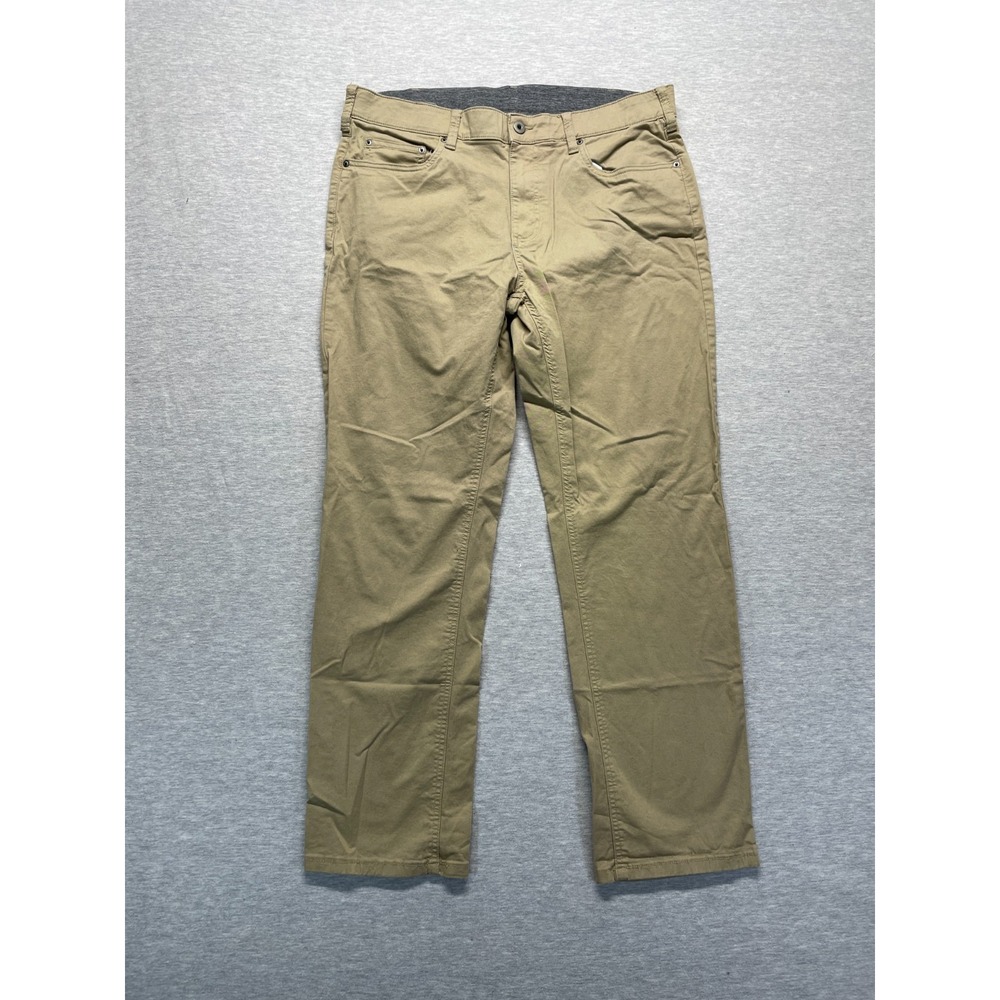 Member's Mark Mason Straight Fit 5 Pocket Pants Mens Tan 34x30 (FIT 36x29)